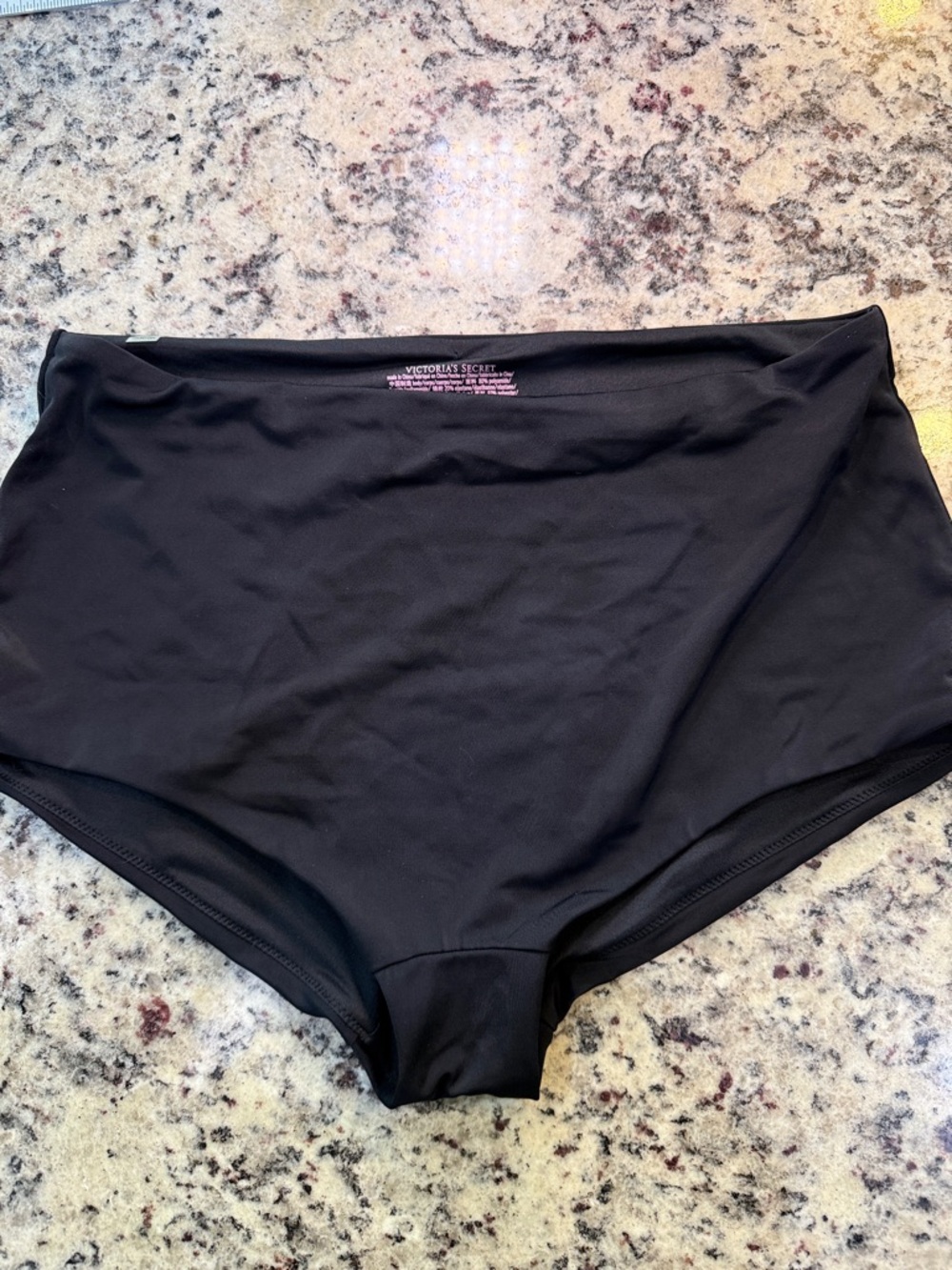 Victoria's Secret Black High Waisted Swim Bottoms